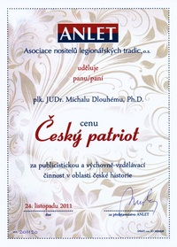 Michal Dlouhý cena Český patriot 2011